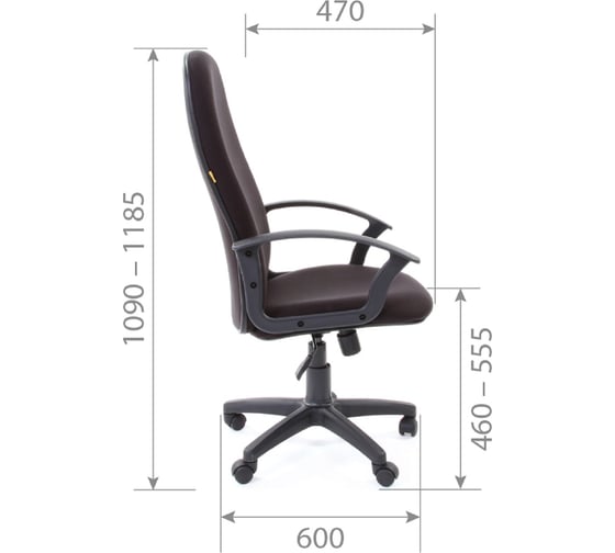 Компьютерное кресло CHAIRMAN 289 черный 00-06110133