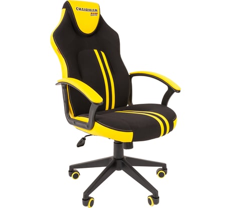 Игровое кресло CHAIRMAN game 26 черный/желтый 00-07053960