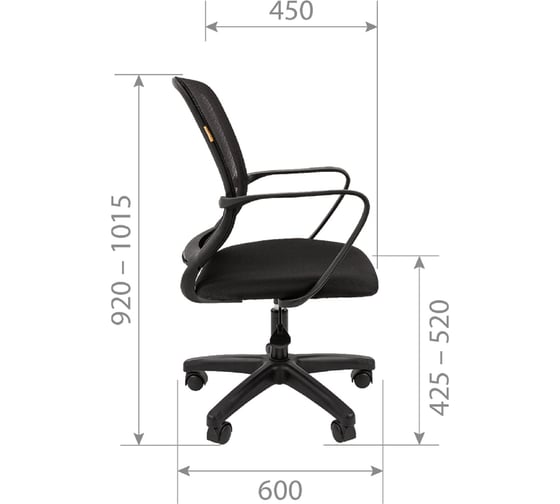 Компьютерное кресло CHAIRMAN 698 LT TW-04 серый 00-07065242