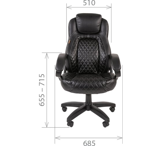 Компьютерное кресло CHAIRMAN 432 экопремиум черное N 00-07028641