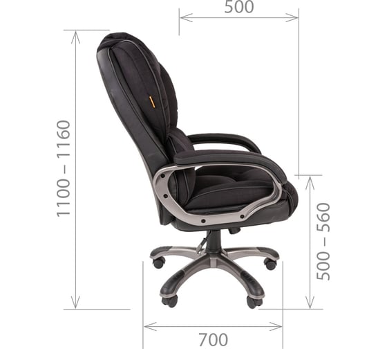 Компьютерное кресло CHAIRMAN 434 черный 00-07028461