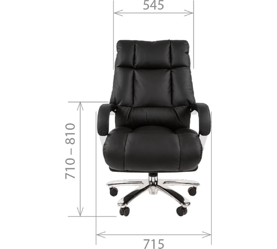 Компьютерное кресло CHAIRMAN 405 кожа черное 00-07029407