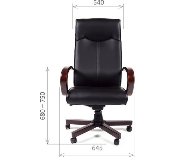 Компьютерное кресло CHAIRMAN 411 черное экопремиум N 00-07023221