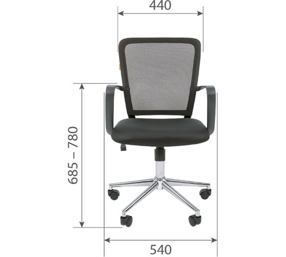 Компьютерное кресло CHAIRMAN 698 TW-01 черный хром 00-07062446
