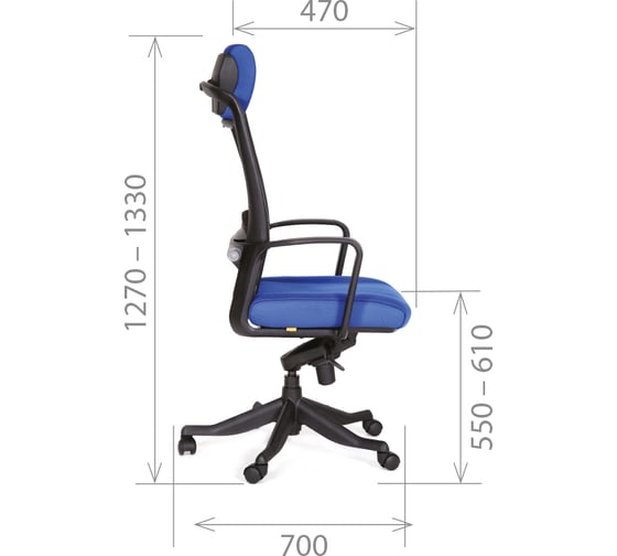 Компьютерное кресло CHAIRMAN 283 26-21 синий 00-06033868