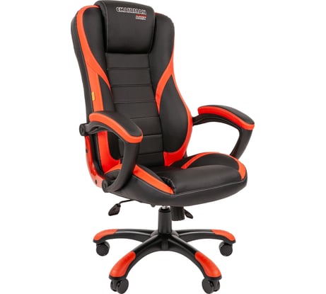 Игровое кресло CHAIRMAN game 22 экопремиум черный/красный 00-07050085