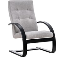 Кресло Leset Мелория (Монэ), Венге, ткань Tesla silver (серая) 6754-0502