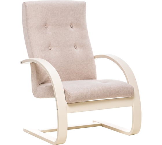Кресло Leset Мелория (Монэ), Слоновая кость, ткань Tesla beige (бежевая) 6754-0506
