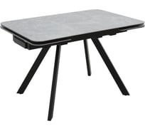 Стол AURORA Леон NEW, Керамогранит, Черный/Bayona grey 102029