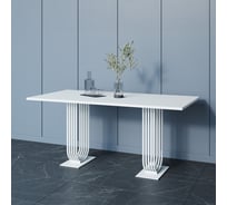 Обеденный прямоугольный кухонный стол GENGLASS ARFEO Duo 180х90 GGT-28-3-3-18090