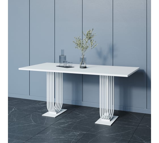 Обеденный прямоугольный кухонный стол GENGLASS ARFEO Duo 180х90 GGT-28-3-3-18090 1