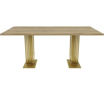 Обеденный прямоугольный кухонный стол GENGLASS ARFEO Duo 200х100 GGT-28-1-1-200-100