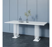 Обеденный прямоугольный кухонный стол GENGLASS ARFEO Duo 200х90 GGT-28-3-3-20090