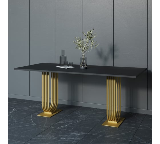 Обеденный прямоугольный кухонный стол GENGLASS ARFEO Duo 200х90 GGT-28-1-2-20090 1