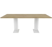 Стол обеденный прямоугольный кухонный ARFEO Duo, 200х90 GENGLASS GGT-28-3-1-200-100