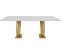 Обеденный прямоугольный кухонный стол GENGLASS ARFEO Duo, 200х100 GGT-28-1-3-200-100