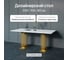 Обеденный прямоугольный кухонный стол GENGLASS ARFEO Duo, 200х100 GGT-28-1-3-200-100 2