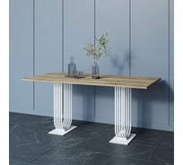 Обеденный прямоугольный кухонный стол GENGLASS ARFEO Duo 180х90 GGT-28-3-1-18090
