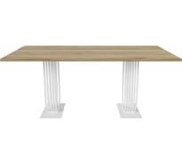 Обеденный прямоугольный кухонный стол GENGLASS ARFEO Duo 180х90 GGT-28-3-1-18090