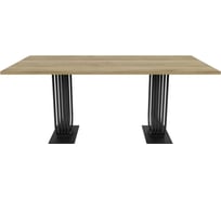 Обеденный прямоугольный кухонный стол GENGLASS ARFEO Duo 180х90 GGT-28-2-1-18090