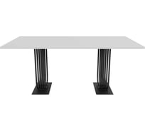 Обеденный прямоугольный кухонный стол GENGLASS ARFEO Duo 180х90 GGT-28-2-3-18090