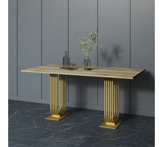 Обеденный прямоугольный кухонный стол GENGLASS ARFEO Duo 180х90 GGT-28-1-1-18090