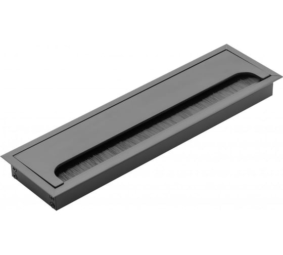 Пропуск для кабеля GTV МЕРИДА 80x280 мм, цвет черный LB-80X280-20 1