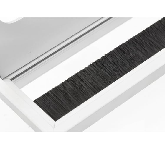 Пропуск для кабеля GTV МЕРИДА 80x280 мм, цвет алюминий LB-80X280-05