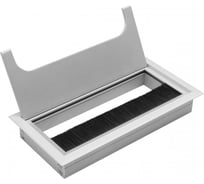 Пропуск для кабеля GTV МЕРИДА 80x160 ММ, цвет алюминий 15 шт LB-80X160-05