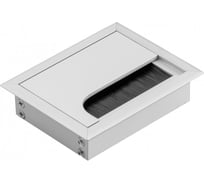 Пропуск для кабеля GTV МЕРИДА 80x100 ММ, цвет алюминий 30 шт LB-80X100-05