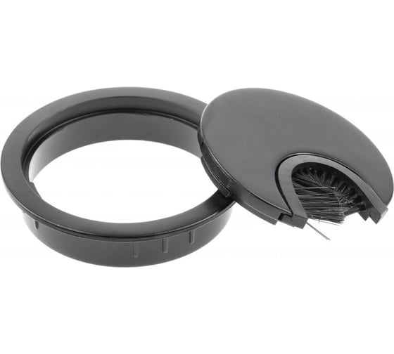Пропуск для кабеля GTV FI-60, цвет черный матовый PM-LBFI60-20M