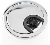 Пропуск для кабеля GTV FI-60, цвет хром 12 шт PM-LBFI60-01