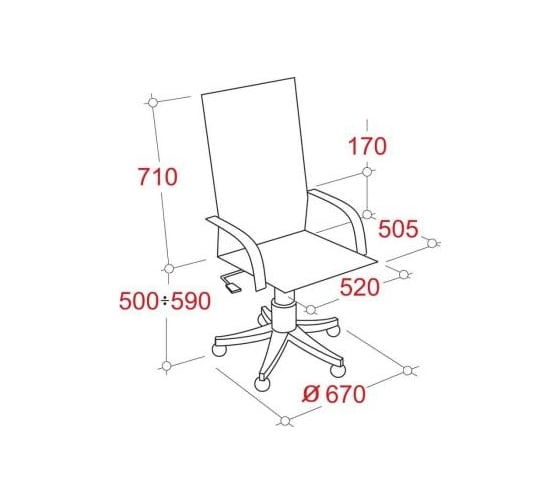 Кресло для руководителя Easy Chair 524 TPU черное, экокожа, металл 299470