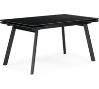 Керамический стол Woodville Норман 140(200)х80 черный мрамор shakespeare black/черный 612902