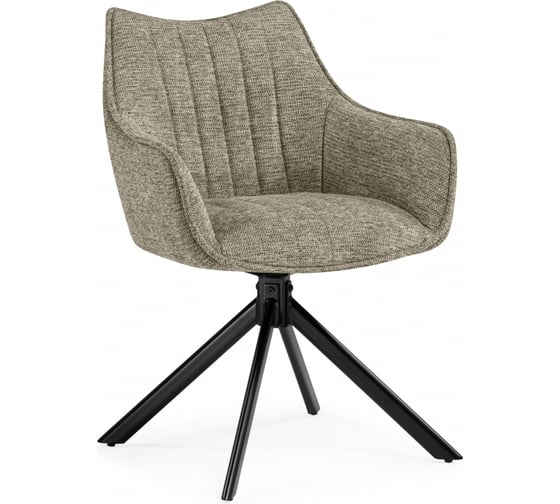 Стул на металлокаркасе Woodville Denever beige/black 15837