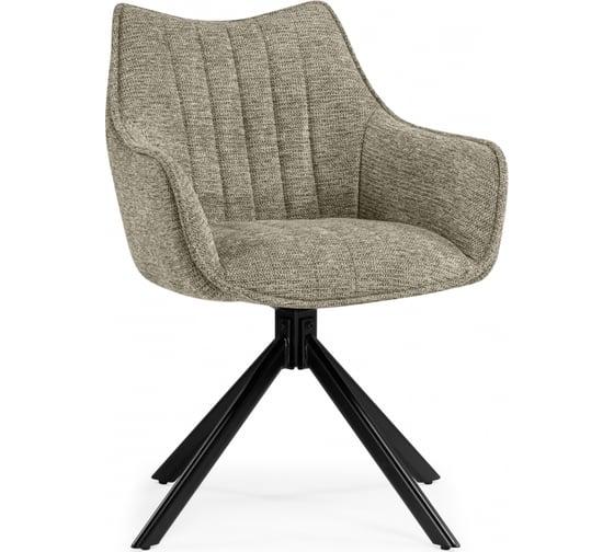 Стул на металлокаркасе Woodville Denever beige/black 15837