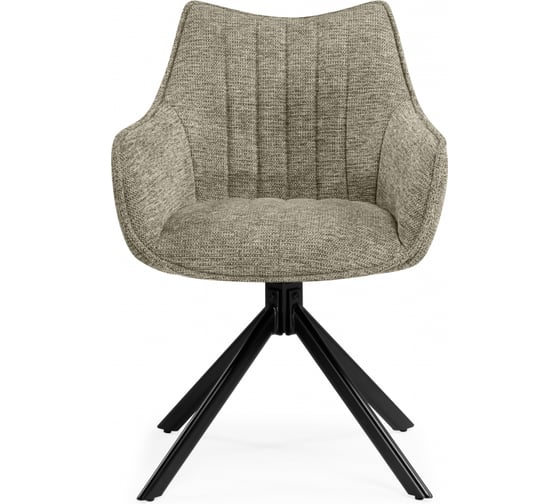 Стул на металлокаркасе Woodville Denever beige/black 15837