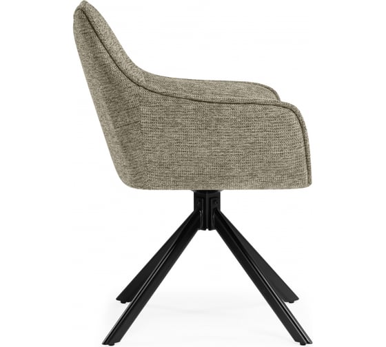 Стул на металлокаркасе Woodville Denever beige/black 15837