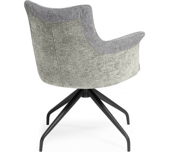 Стул на металлокаркасе Woodville Kaser 360 крутящийся grey/black 15841