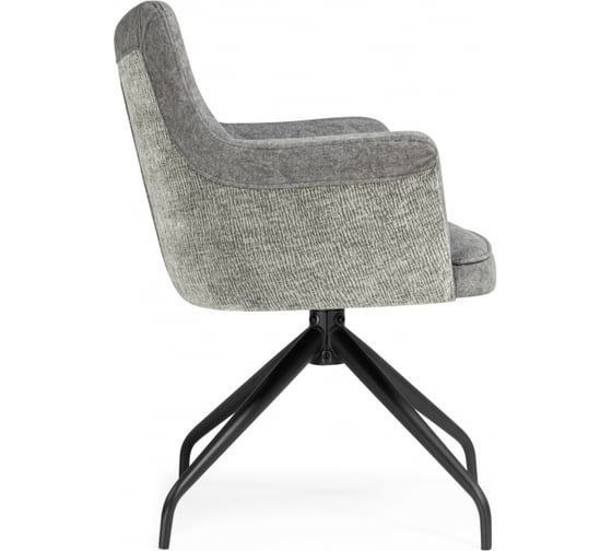 Стул на металлокаркасе Woodville Kaser 360 крутящийся grey/black 15841
