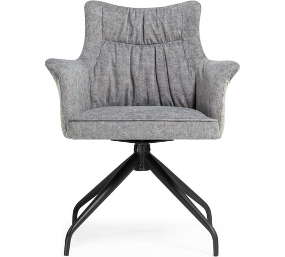 Стул на металлокаркасе Woodville Kaser 360 крутящийся grey/black 15841