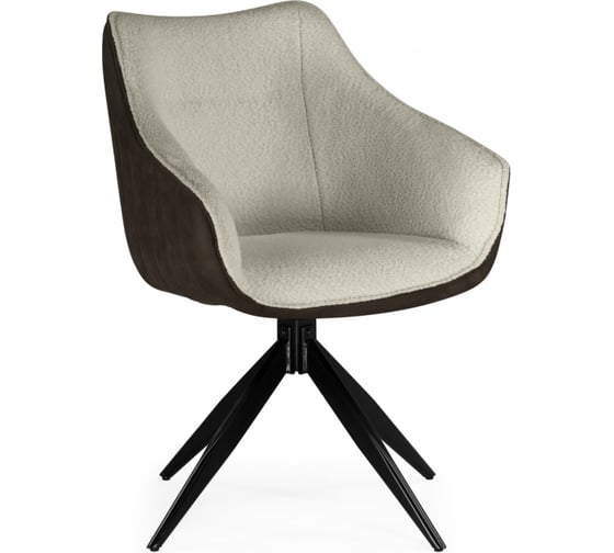 Стул на металлокаркасе Woodville Kansas brown/cream/black 15833