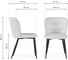 Стул на металлокаркасе Woodville Kilian dark gray/black 15846 7