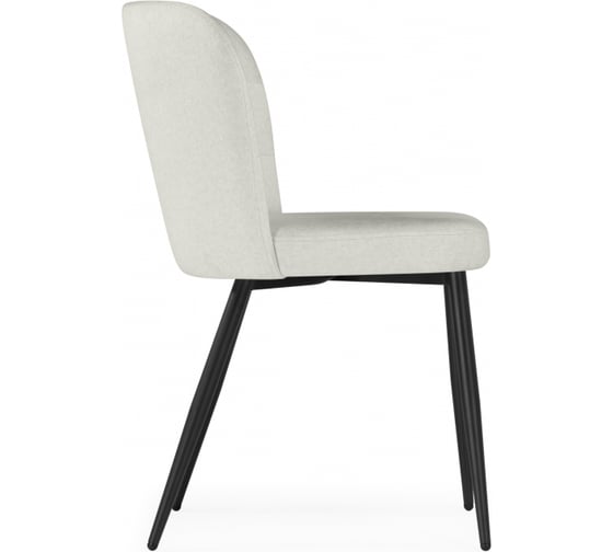 Стул на металлокаркасе Woodville Kilian light beige/black 15845