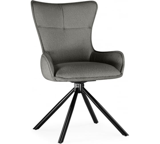 Стул на металлокаркасе Woodville Chicago light gray/black legs KD 15830