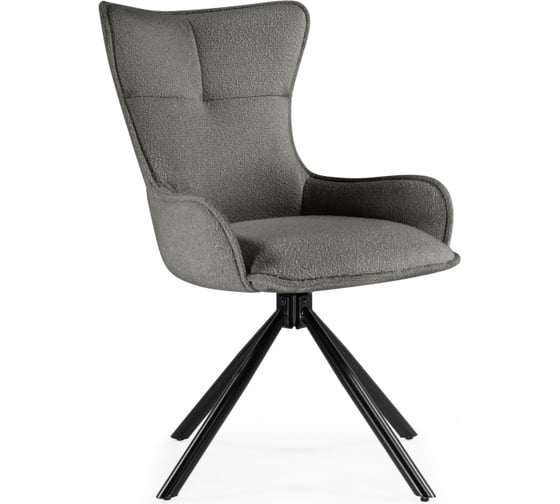 Стул на металлокаркасе Woodville Chicago light gray/black legs KD 15830