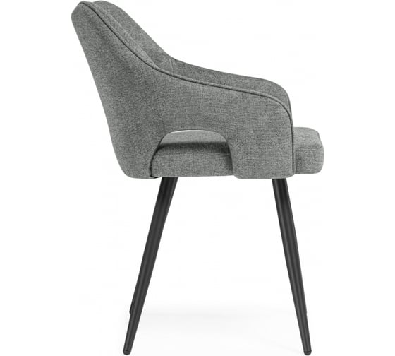 Стул на металлокаркасе Woodville Hera dark gray/black 15843