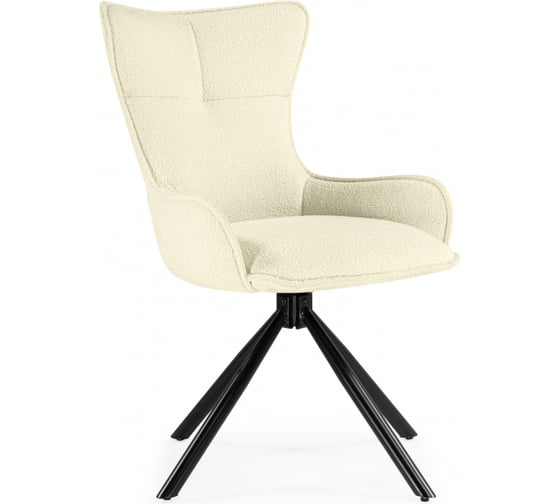 Стул на металлокаркасе Woodville Chicago cream/black 15829