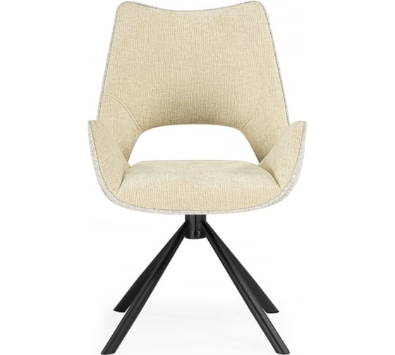 Стул на металлокаркасе Woodville Balaton 360 крутящийся beige/black 15840