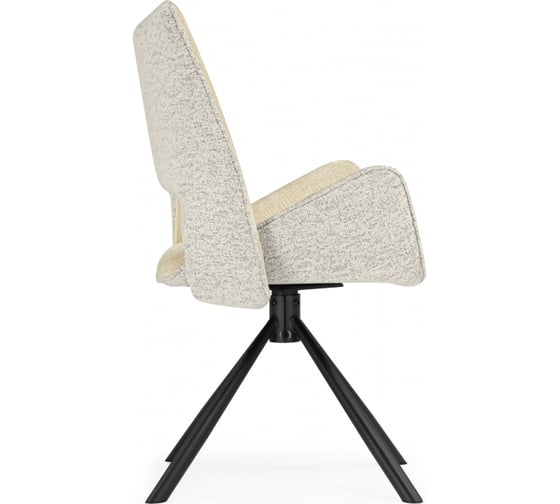 Стул на металлокаркасе Woodville Balaton 360 крутящийся beige/black 15840